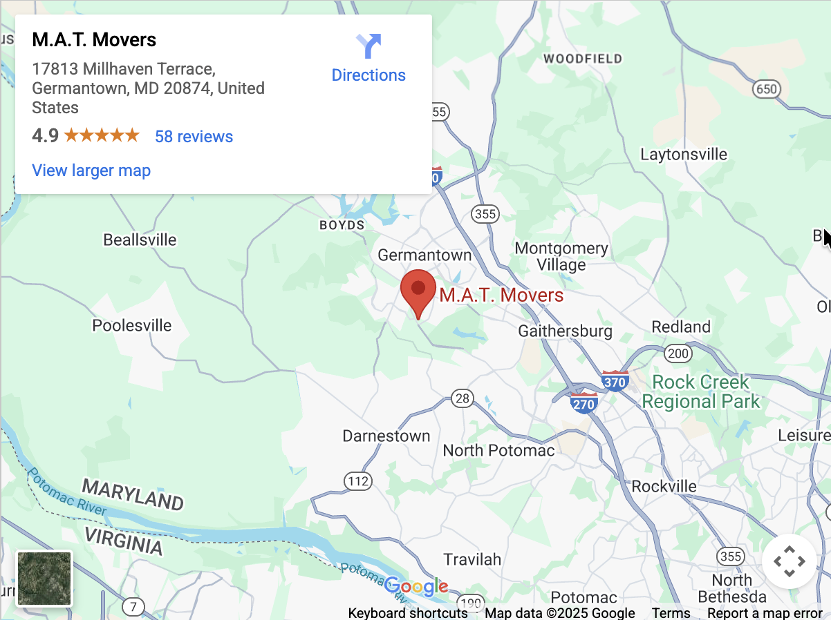 M.A.T. Movers Germantown Office 
